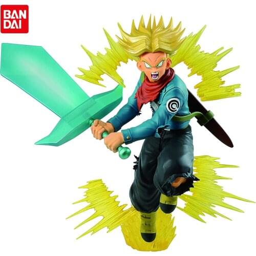 20cm Bandai Spirits Dragon Ball Super Torankusu Ichibansho Future Trunks (Super Sayan) Model Action Anime Figure Toys for Boys
