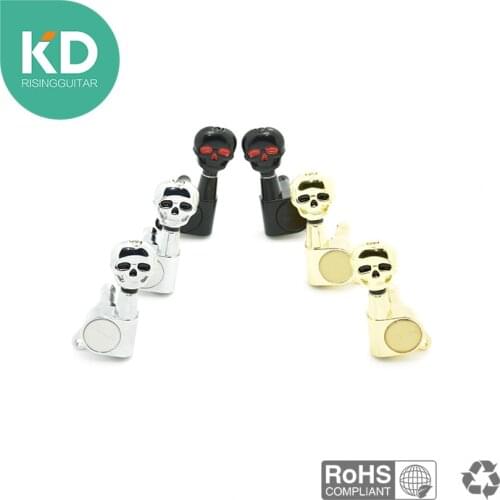 Skull Guitar tuning peg Electric Guitar machine head, tuning key 3L/3R or 6 in line per set