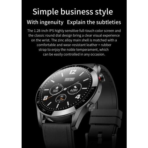 GT05 Smart Watch 1.28 Circle Touch ECG Monitoring IP68 Waterproof Call Bracelet