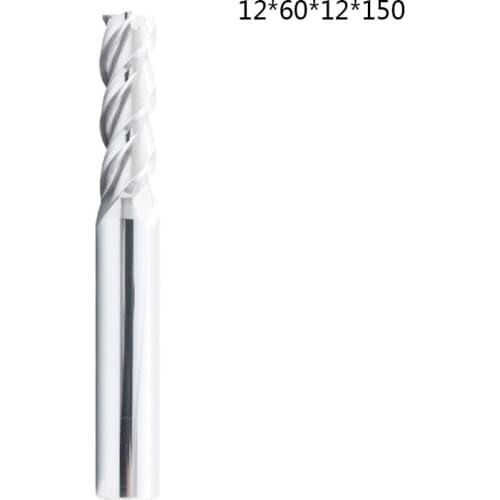 HRC45 Endmill 3 Flute Tungsten Steel Milling Cutter Tool Aluminum Router Bits Acrylic Copper Plastic for Industry