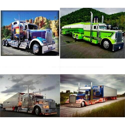 Surprise Box 5D Diamond Painting Super Big Truck Cross Stitch Kits Diamond Embroidery Rhinestone Mosaic Kids Room Decor