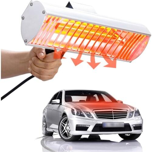 1000W Shortwave Infrared Paint Curing Lamp Body Car Paint Lamp Baking Solar Film Handheld Electric Infrared Heater Lamp