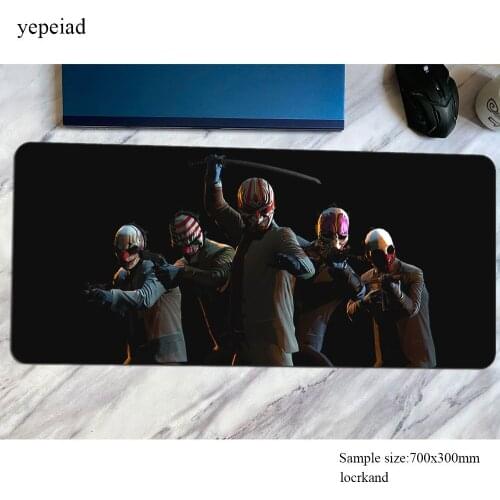 Payday mouse pad gamer 700x300x3mm mousepad Birthday rubber desk mat present gaming accessories pc game keyboard mats oversized