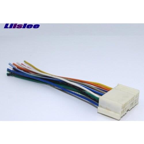 Liislee Car CD DVD Player Power Wire Cable Plug For Kia Amanti Optima Rio Sedona Plugs Into Factory Radio / DIN ISO Female