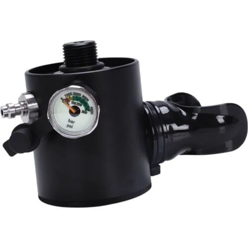 DIDEEP Mini Scuba Oxygen Cylinder Air Tanks Diving Equipment for Snorkeling Underwater Breathing Refill Adapter Valve Head Mouth