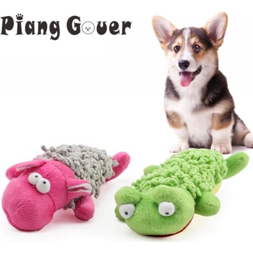 Cartoon Frog Dogs Toys Clean Tooth Chew Pet Dog Mop Squeak Toys