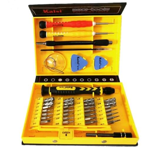 Kaisi 38 in 1 Screwdriver Set multipurpose phone Opening Repair Tool for PC, laptop, mobile phone Tools Sets