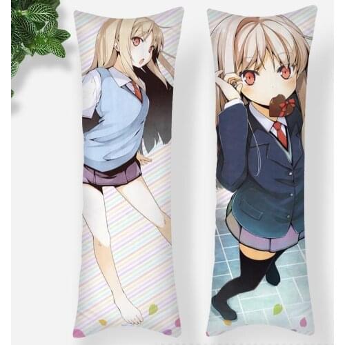 Sakurasou No Pet Na Kanojo Pillowcase Printed Satin Fabric Pillow Cover Rectangular Zipper Kawaii Body Cover Dropshipping 0618