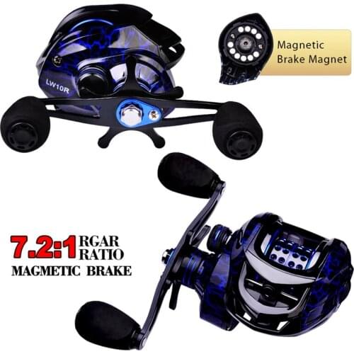 New Compact Design Water Drop Wheel Fishing Wheel 7.1:1 High Speed Ratio The Braking Force In 10 Gear Is 10KG Fishing Wheel