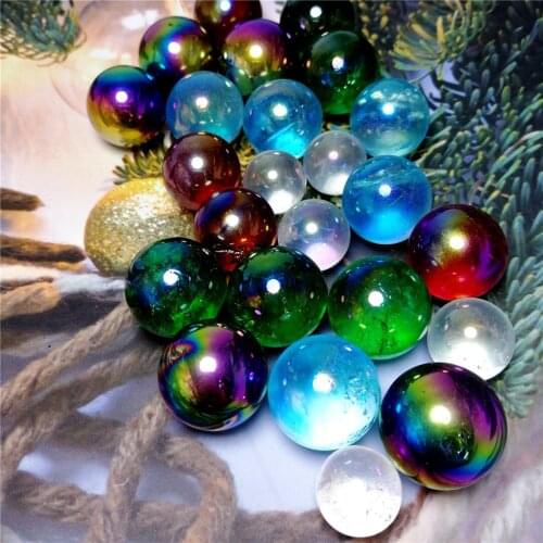 Wholesale angel aura rose quartz crystals ball natural stones and minerals gemstone sphere home decoration feng shui crafts