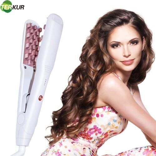 Professional Multifunctional Curler Straightener Men and Women Hair Fluffy Splint Straight Curler Corn Whisk Splint Stick Tools