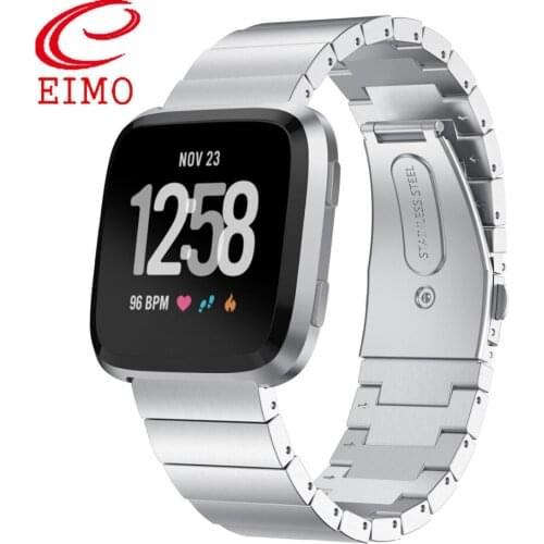 Watch strap For Fitbit Versa/Versa 2/versa lite band bracelet Stainless steel replacement watchband wrist belt Smart accessories