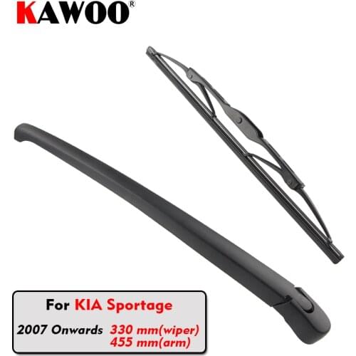 KAWOO Car Rear Wiper Blade Blades Back Window Wipers Arm For KIA Sportage Hatchback (2007 Onwards) 330mm Auto Windscreen Blade