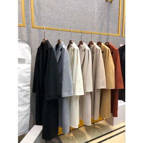 2021 Luxury Design Flare Elegant 100% Cashmere Timeless Feminine Office Style Wrap On Coat