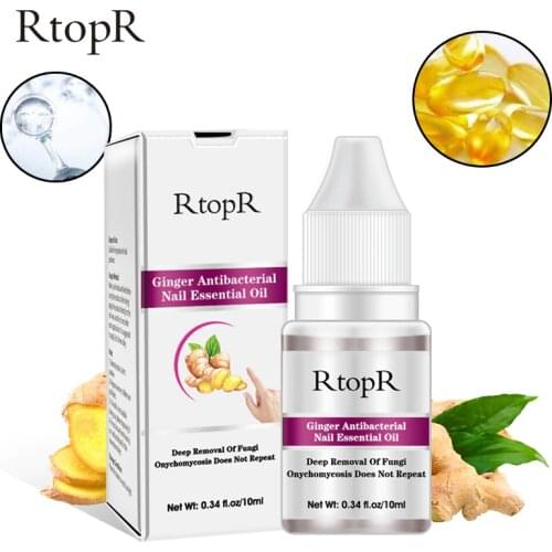 10ml RtopR Ginger Nail Repair Essential Oil Nail Treatment Remove Onychomycosis Toe Nails Nourishing Foot Nail Care TSLM1