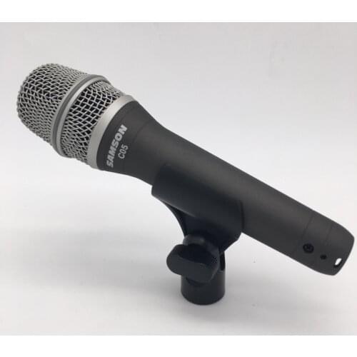 100% Original SAMSON C05 CL handheld condenser microphone for recording and karaoke come with cable,clip and carry pouch