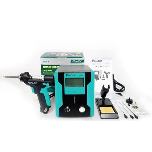 2019 Original New Version ProsKit SS-331H LCD Electric Desoldering Gun Anti-static High Power Strong Suction Desoldering Pump