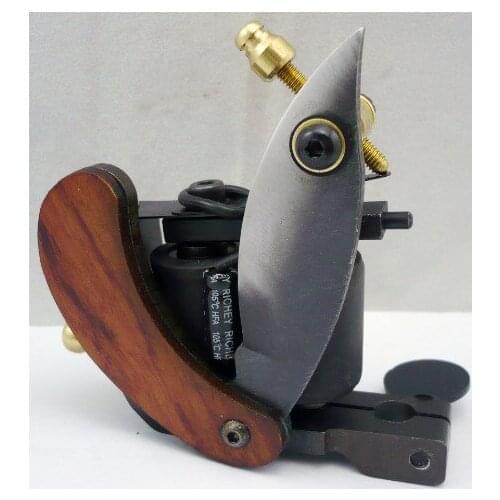 5Pcs/lot Professional Handmade Tattoo Machine 10 Wrap Coils Iron Cast Frame Custom Tattoo Gun For Liner Shader HTM-6244