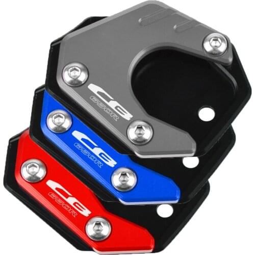 For HONDA CB650R CB650 R CBR650R CBR650 R 2019 2020 CNC Aluminum Motorcycle Side Stand Pad Enlargement Plate Kickstand Extension