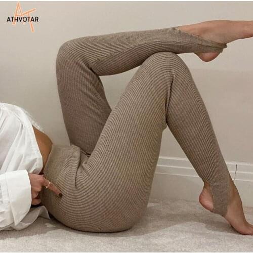 ATHVOTAR Women's Knitted Trousers