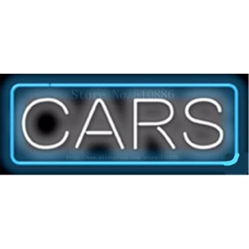 Cars Used Auto Real Glass Tube neon sign Pub Club Handcrafted Automotive signs Shop Store Business Signboard signage 17"x14"