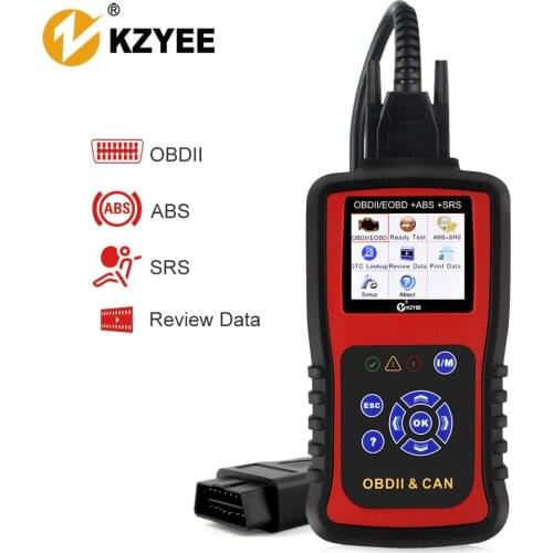 KZYEE KC501 OBDII Automotive Scanner ABS Airbag SRS Check Live Data EVAP OBD2 Code Reader Support France ODB OBD Diagnostic Tool