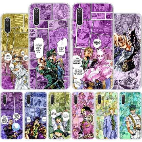 JoJo Bizarre Adventur Anime Cover Phone Case For Xiaomi Redmi Note 10 9 9S 8T 8 7 6 5 9A 6A 7A 8A 9C K20 S2 Pro Luxury Soft Coqu