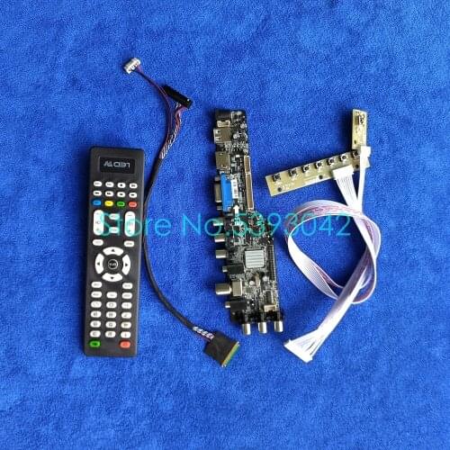 For LTN156AT30-301/401/501/601/D01 LVDS 40-Pin digital signal LCD panel USB+AV 1366*768 DVB 3663 controller drive board kit