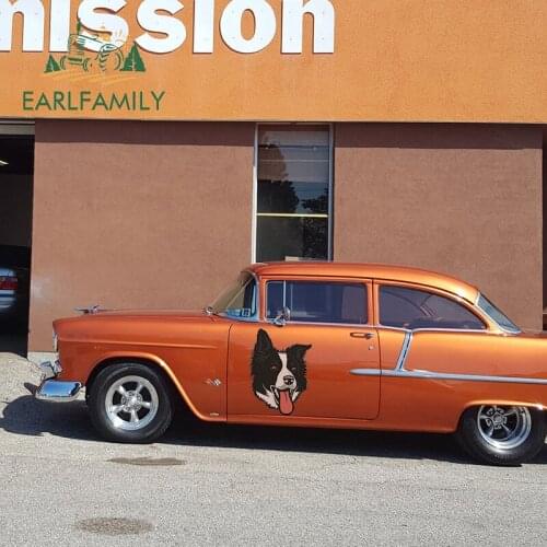 EARLFAMILY 43cm x 31.5cm for Fun Border Collie Sheep Dog Funny Car Stickers ATV Cartoon Decoration Vinyl Scratch-Proof Decals