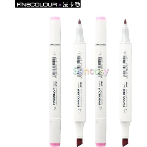 Finecolour EF101 160 Colors Alcohol Based Ink Calligraphy Marker, Dual Tip Brush Art Markers for Drawing School Supplies