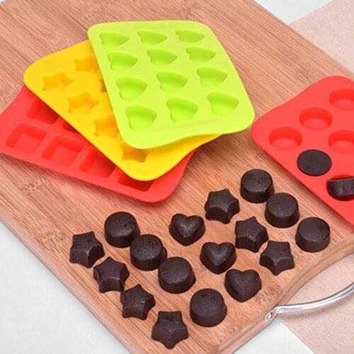 1Pcs 12 Cavity Dessert Mould Food Grade Silicone Multi Shape Reusable Ice Cube Tray Multi Purpose Kitchen Supplies