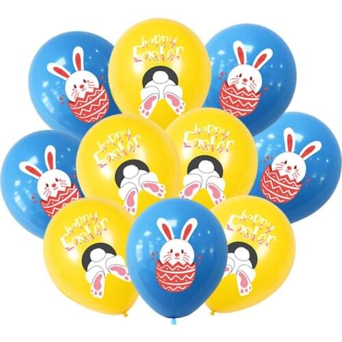 Easter Eggs Latex Balloon Bunny Rabbit Confetti Air Ballons Happy Easter Party Baloons Decorations Kids Birthday Party Favors