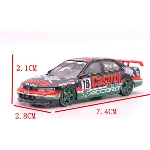INNO H~da ACCORD #16 Castrol Mugen JTCC 1996 Diecast Models Toys Car Limited Collection Gifts 1:64