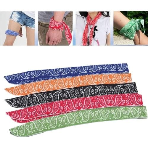 Summer Neck Cooling Bandana Scarf Wrap Outdoor Headband Sports Fishing Cycling Bandanas Neck Cooler Headband Wraps Wrist Towels