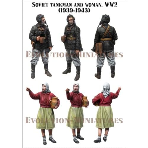 [tusk model]1/35 Scale Unassembled Resin figures resin model Kits E185