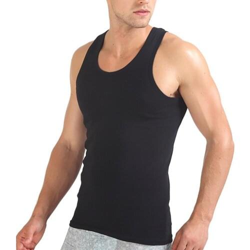 Men Clothing Slim Stylish Street Wear Tank Tops Men Fashionable Summer Sexy Casual Outdoor Sport Solid Color Cotton Vest Top