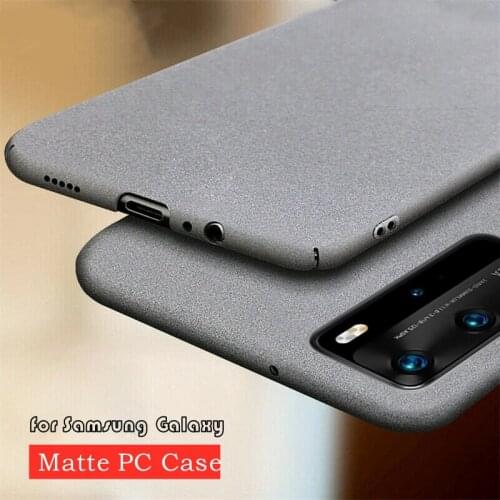 New Matte Case for Samsung Galaxy S9 S10 S20 FE S21 Plus Note 9 10 Pro 20 Ultra Frosted Cover Hard Plastic Protective Case