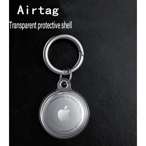 AirTags Silicone Protective Case Keychain Cover Hangable Key Locator Tracker Cover For Airtags Anti-Scratch Protective Sleeve