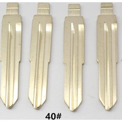 XIEAILI OEM 30Pcs 40# Metal Uncut Flip KD Remote Key Blade For Chevrolet Epica Mid Slot K351