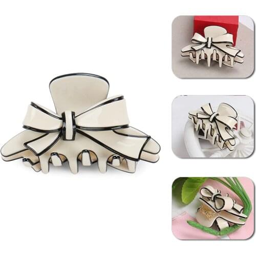 Alexander Cellulose Acetate Hair Claw Cute Bow Hair Clips Classic Color Hair Accessories Nice Gift Hair Pins