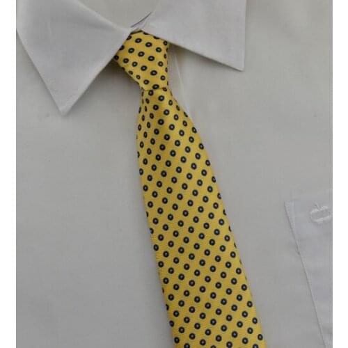 Yellow Mens Ties Dot 2015 New 8cm Silk Gravata Masculina Presentes Para Namorado Casual Business Necktie Yellow Mens Ties Dot