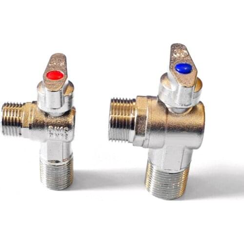 1Pcs Water heater G1/2" 3/4" Pure copper Cold/Hot Water Valve Gas Tank Small Pump Safety valve Water heater Triangle Valve