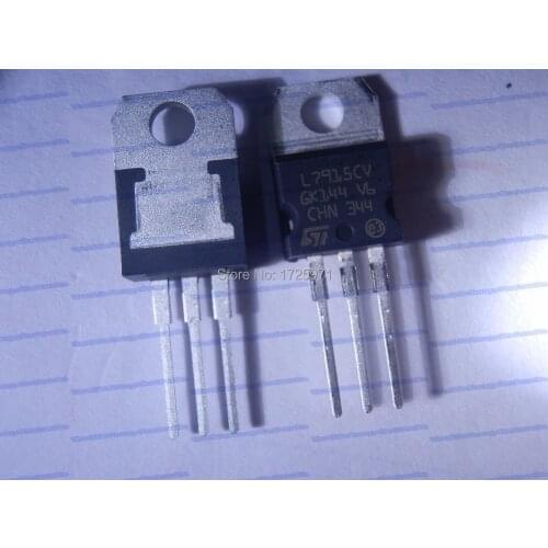 100PCS/lot L7915CV L7915 IC REG LDO -15V 1.5A TO220AB