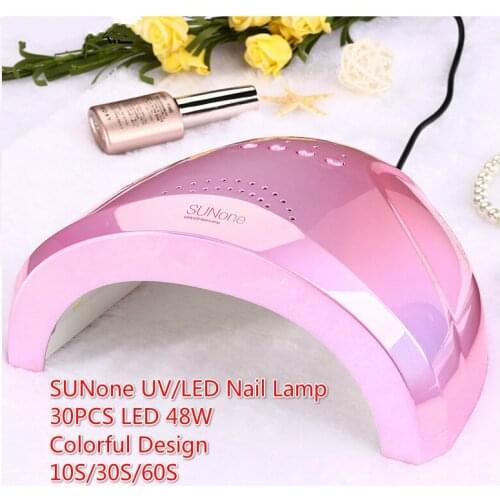 2020 New Colorful 48W SUNONE Professional LED UV Nail Lamp For Nail Gel Polish Led Nail Light Nail Dryer UV Lamp