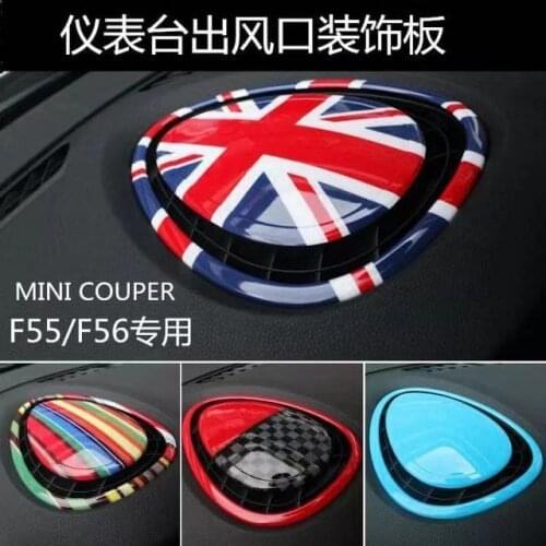 3Pcs/Set Car UV Protected Union Jack Dashboard Vent USB Input Cover Emblem Sticker For Mini Cooper S JCW F54 F55 F56 Car Styling