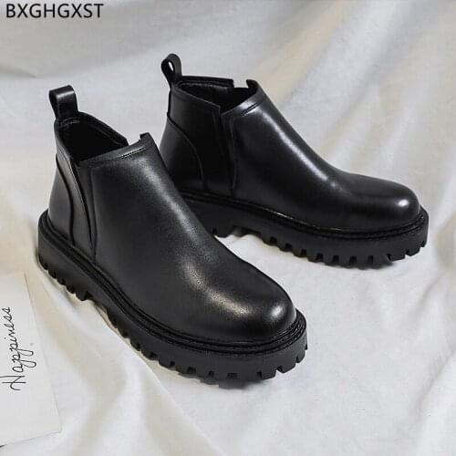 Leather Boots for Men Male Luxury Man Casual Shoes Black Chelsea Boots Man Designer Barefoot Shoes Man Ankle Boots for Men 2021