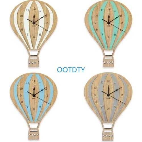 Creative Hot Air Balloon Silent Wall Clock Simple Design Table Watch for Home Bedroom Livingroom Dormitory Desktop Decorations