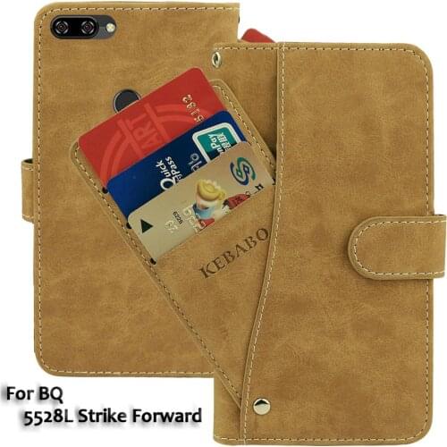 Vintage Leather Wallet BQ 5528L Strike Forward Case 5.45" Flip Luxury Card Slots Cover Magnet Stand Phone Protective Bags