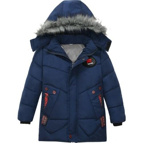 2020 Winter New Children Cotton Padded Jacket New Baby Boys Clothes Children Warm Jackets Kids Sports Hooded Outerwear 3 Colors