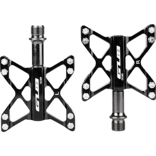 GUB GC009 Bicycle Pedal Chrome Molybdenum Steel Shaft Core Aluminum Alloy Bearing Pedal BMX Mountain Bike Non Slip Flat Pedal
